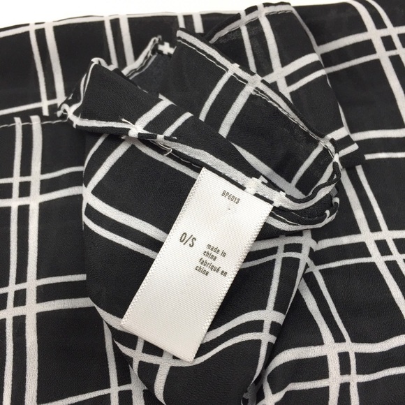 BP Black + White Checkered Squares Scarf - Picture 2 of 5